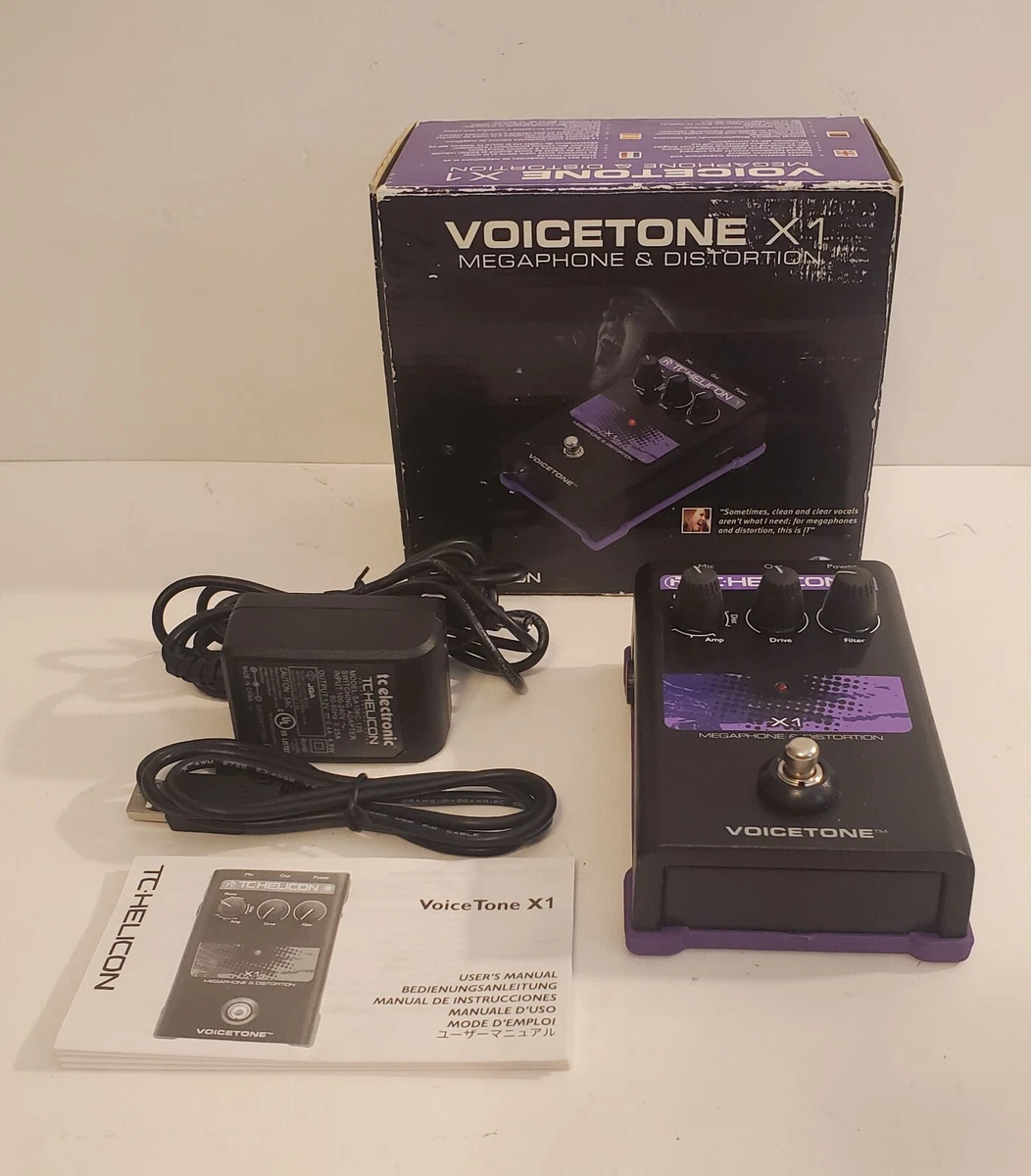 TC-Helicon VoiceTone X1 w/ Power Supply & Original Box & Manual Used 2 Times