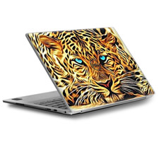 Skins Decal Wrap for Dell XPS 13 Leopard with Blue Eyes