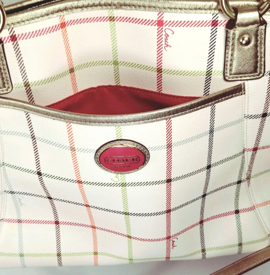 Couch Payton Plaid Leather Tote - Image 4 of 4