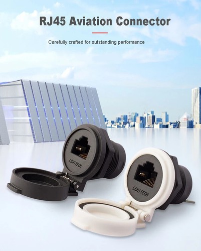 8P8C Ethernet Retardant Terminal Network LAN Cable RJ45 Signal Connector Socket - Afbeelding 6 van 13