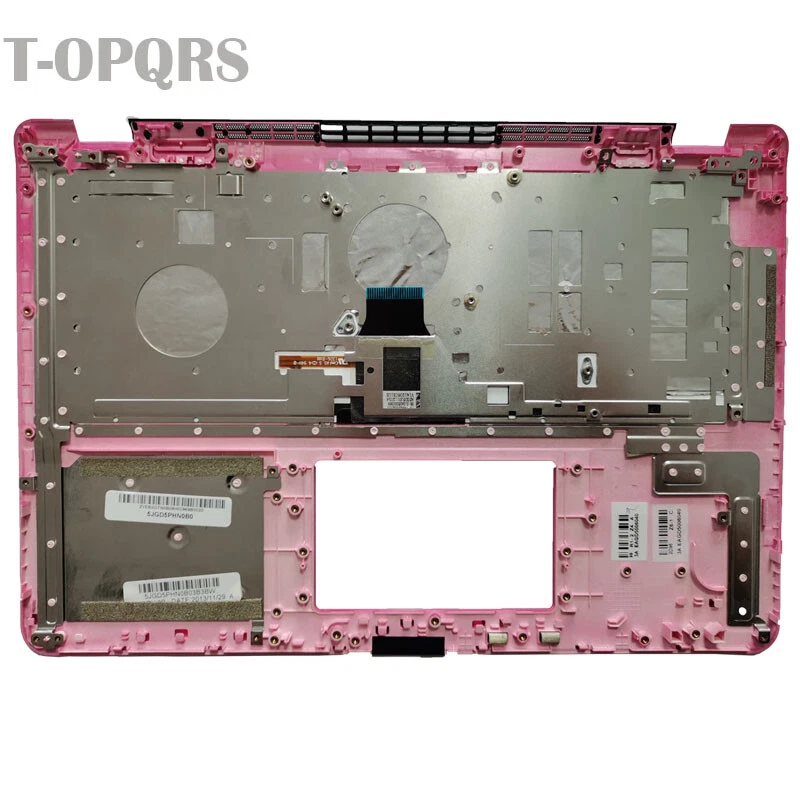 New For Sony Vaio SVF14A SVF14A1C5E Palmrest & US Keyboard Pink Backlit - Image 2 of 4