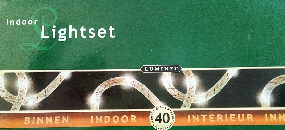 Luci di Natale * Nastro Argento Vintage * con lucine natalizie  - Immagine 2 di 4