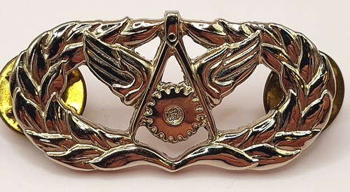 Militaria Air Force Civil Engineer Silver Tone Badge Pin | eBay
