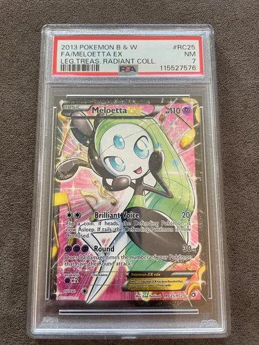 PSA 7 Meloetta EX (Full Art) RC25 Legendary Treasures: Radiant Collection Holo