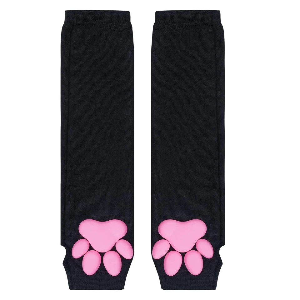 Almohadilla para pata de gato guantes guantes sin dedos gato cosplay guantes manga para niñas fiesta Foto 4 de 4