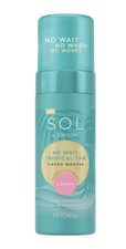 SOL by Jergens Medium Mousse Water-based Self Tanner with Coconut, Vegan 5 oz