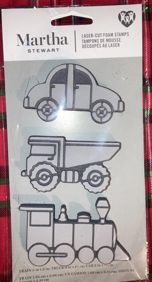 3 марки Марты Стюарт лазерная резка пена транспорт, рыцарь, насекомые - Изображение 4 из 4