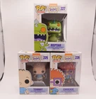Lot (3) Funko Pop Animation Rugrats FULL SET #225 Tommy #226 Chuckie #227 Reptar