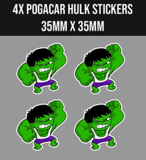 TADEJ POGACAR HULK Adesivi/Decalcomanie per Stelo Bici X4
