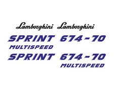 KIT ADESIVI TRATTORE LAMBORGHINI SPRINT 674-70 MULTISPEED