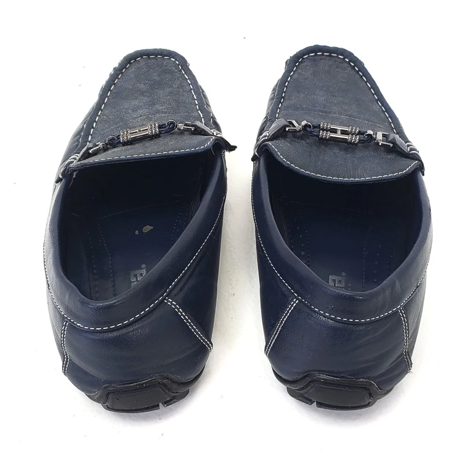 Zapatos mocasines Meca para hombre azules con hebilla de broca de caballo ME-9018 10,5 Foto 3 de 4