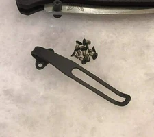 Titanium Deep Pocket Clip & Handle Screws For Benchmade Bugout 535 & Bailout 537