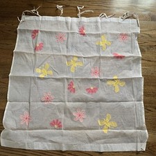 Pottery Barn Kids Voile Floral Flowers Curtain 43 x41