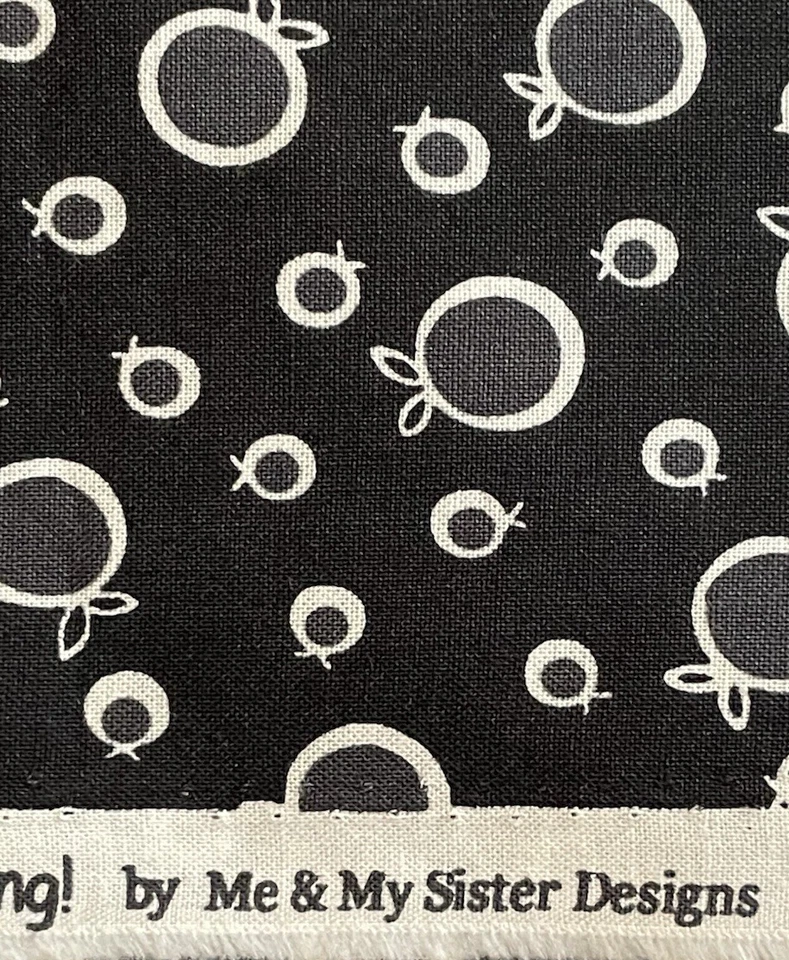 Moda GOOD MORNING Me My Sister Designs Black White Gray 18 In x 42 In Wide - Image 4 of 4