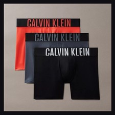 NWT - Calvin Klein Men  s 3-Pack Intense Power Micro Boxer Briefs Sz M - 64