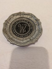 Vintage 1970s Pewter The Watergate Hotel Ashtray, Washington D. C. - Authentic