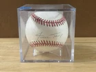 WILLIE MAYS SIGNED/AUTOGRAPHED BASEBALL PSA/DNA CERTIFIED 54’ Word Series Champ