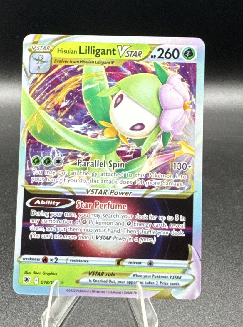 Hisuian Lilligant VSTAR Holo Ultra Rare SWSH10: Astral Radiance 018/189 NM