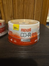 CD-R Blank Media 30 Pack Spindle Maxell Audio Music 32x 80 Minute 700MB Player..