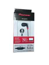 16ft Pioneer multimedia SE-CL621TV in-ear headphones black -5.0m