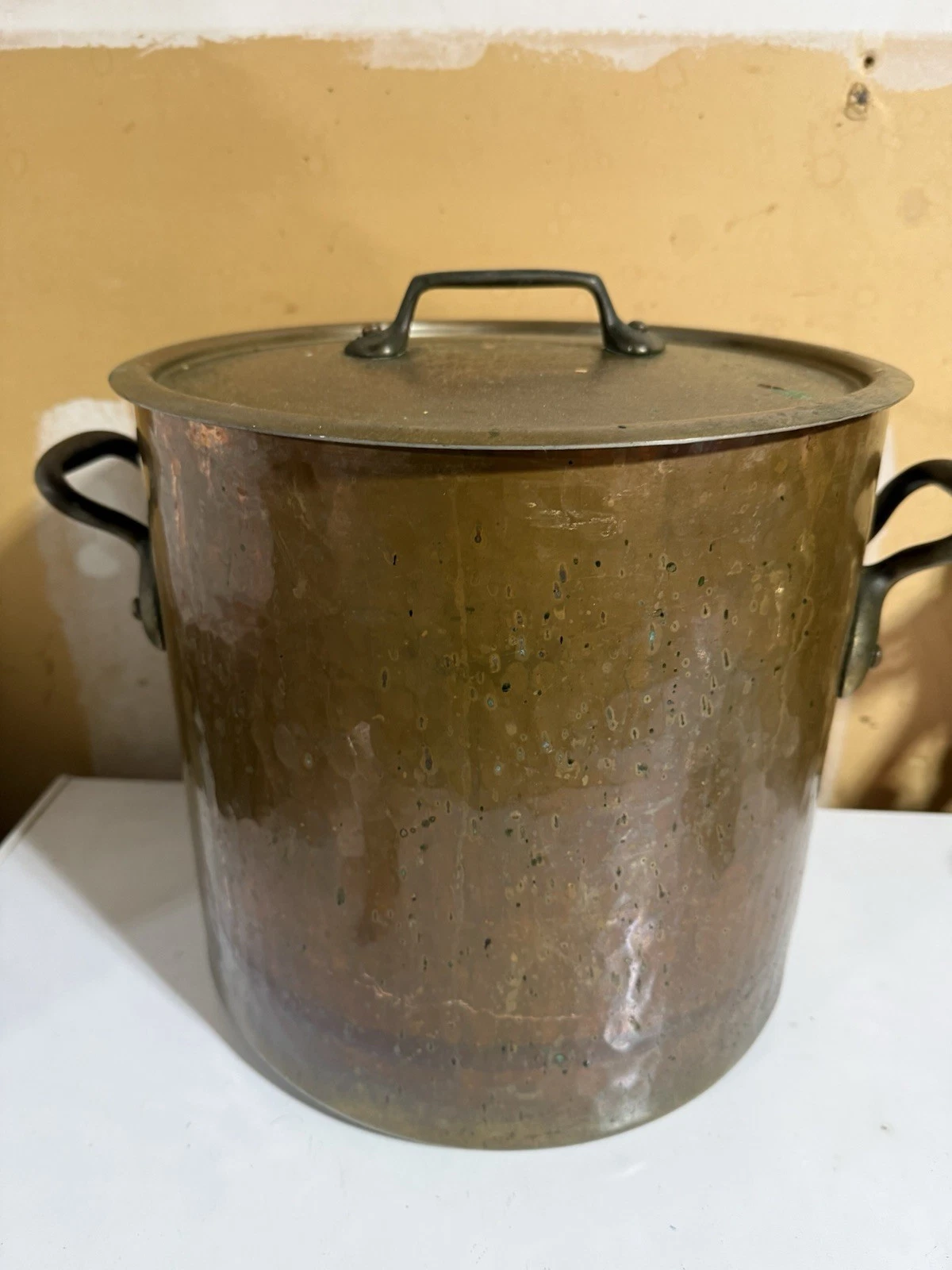 Vtg LARGE 11" Diameter Heavy Copper Stock Pot
Opens in a new window or tab
