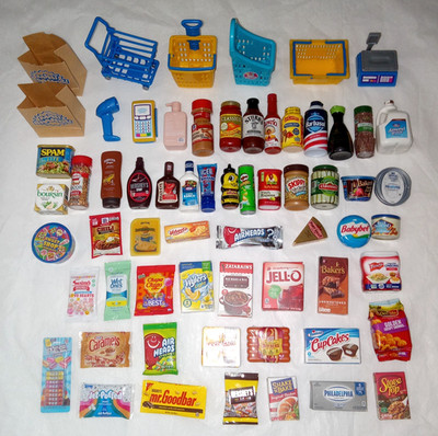 Zuru Toy Mini Brands Food Products Pretend Play Dollhouse Miniature Lot of 63