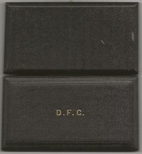 Original box to hold a British RAF Distinguished Flying Cross  (DFC)