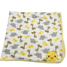 Child of Mine Duck Receiving Baby Blanket Elephant Giraffe Carter's Yellow