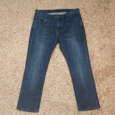 John Varvatos USA Mens 33 Straight Leg Denim Blue Jeans