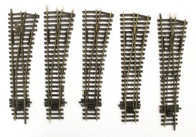 PECO ''OO'' SPUR SL-E91 KONVOLUT 5 KLEINE RADIUS RECHTE WEICHEN - GLEISE