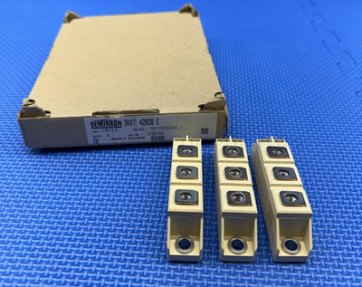 Set of 3 - Semikron SKKT42B08E Semipack-1 7-Pin Dual Thyristor Module