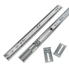 1 Pair 22 Inch Heavy Duty Soft Close Drawer Slides Full Extension Ball Bearing