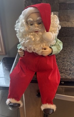 Vintage Telco Motionette Christmas Animated Dozing Santa Claus Motion-ettes Line