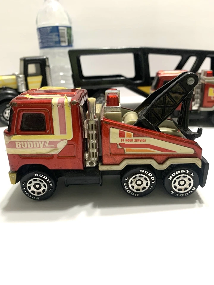 1980's Buddy L Mack Heavy Duty Tow Trucks Kenworth Buddy L Car Hauler - Image 2 of 4