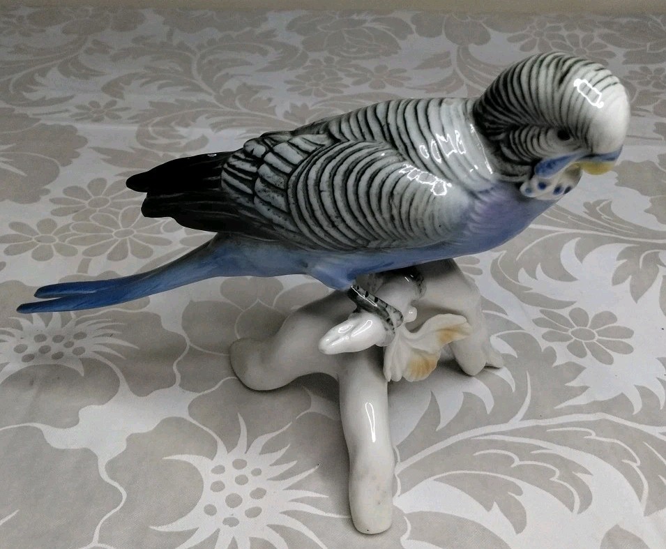 Karl Ens Volkstedt Pottery Budgerigar Parakeet