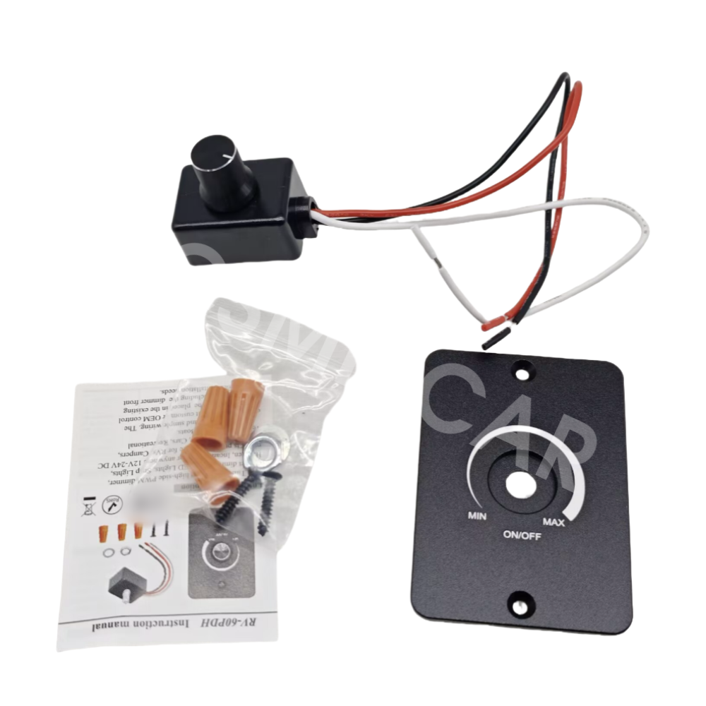 Dimmer Switch For Car Interior Dimmable LED CFL Incandescent Halogen Light Bulbs