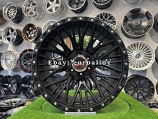 4X R20" 6X139.7 Wicked OffRoad Style Black Half Matt Wheels: Fits Land Cruiser