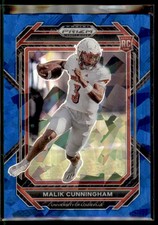 Malik Cunningham 2023 Panini Prizm Draft Picks Blue Ice RC /99 #112 Louisville