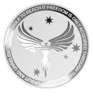 1 x 1/2 oz 9999 Fine Silver Round Coin bullion bar AG Freedom As Good As Gold