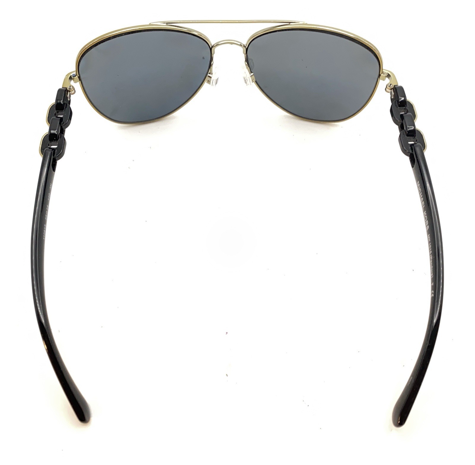 Michael Kors MK 1015 112813 Silver Black Aviator Sunglasses Frames 58-14 140 thumbnail 6