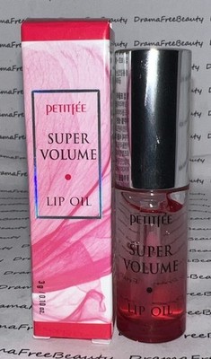 Petitfee - Super Volume Lip Oil - Sheer Pink Clear, Full Size, .10oz./3g., BNIB