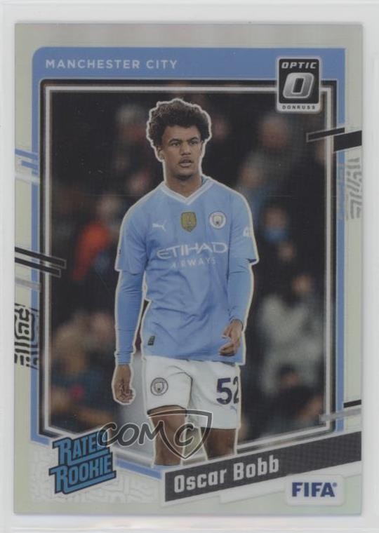 2023-24 Panini Donruss FIFA Optic Rated Holo Prizm Oscar Bobb #178 Rookie RC b6y