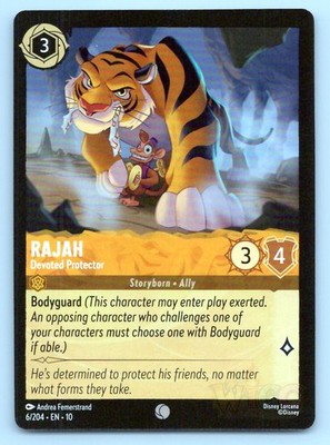 Lorcana Rajah - Devoted Protector Whispers in the Well 10 C 6/204 NM
