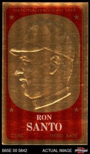 1965 Topps Embossed #28  Ron Santo  Cubs HOF 5 - EX