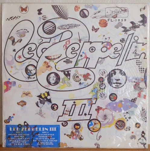LED ZEPPELIN III Taiwan Taiwanese Vinyl Rare Black FL1959 Import Record