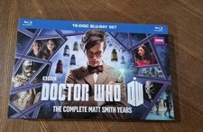 RARE Doctor Who The Complete Matt Smith Years Blu-ray 2014 16-Disc Set NEAR MINT