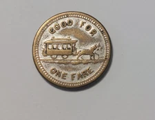 ROCHESTER NY HORSECAR TOKEN 23MM 1887-90  NY#780B