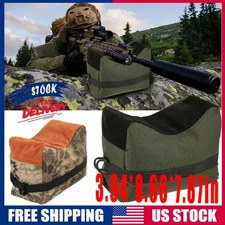 Shooting Range Sand Bags Set Rifle Gun Bench Rest Stand Front & Rear Bag Hunting