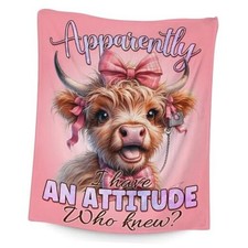 Highland Cow Gifts: 80 x 60 Inches Soft Fuzzy Blanket for Girls 80"x60" Color 3