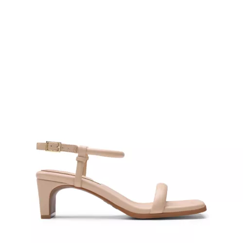 Damen-Sandalen Knöchelriemen offene Zehenpartie niedriger klobiger Absatz Hochzeit Party eleganter Absatz - Bild 26 von 35